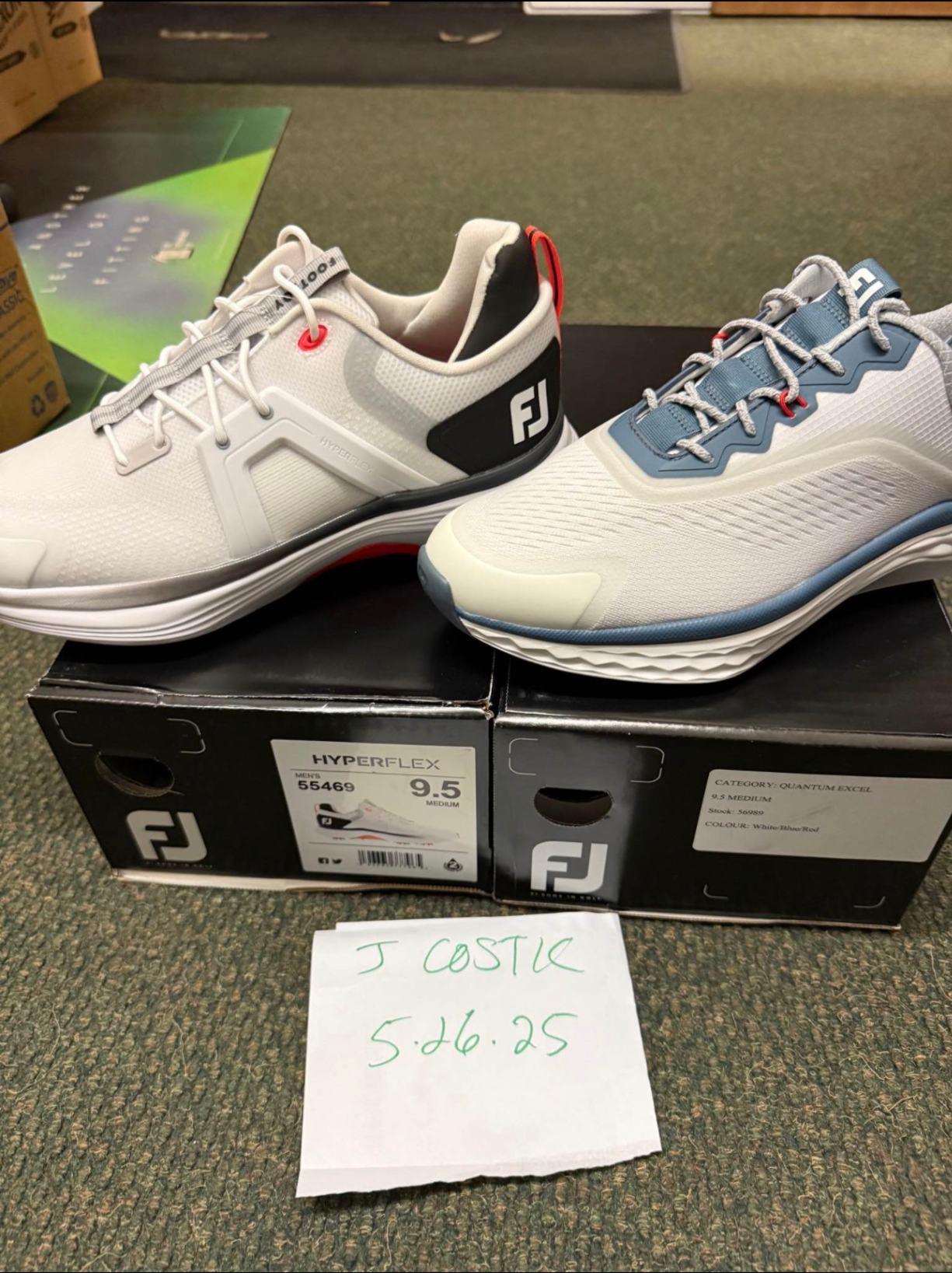 Men´s Shoe FootJoy 9,5 White Medium New with Tags Spikeless