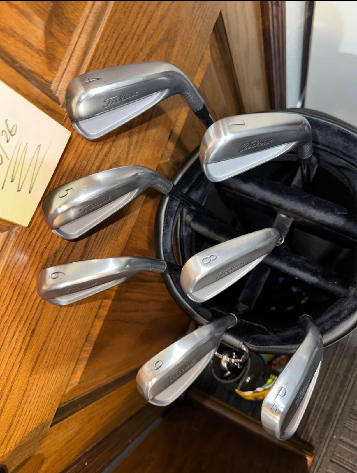 Iron Titleist T100 3G 110-120g Mint 9.5 Steel PW-4 (7 clubs) Tour X Right Men