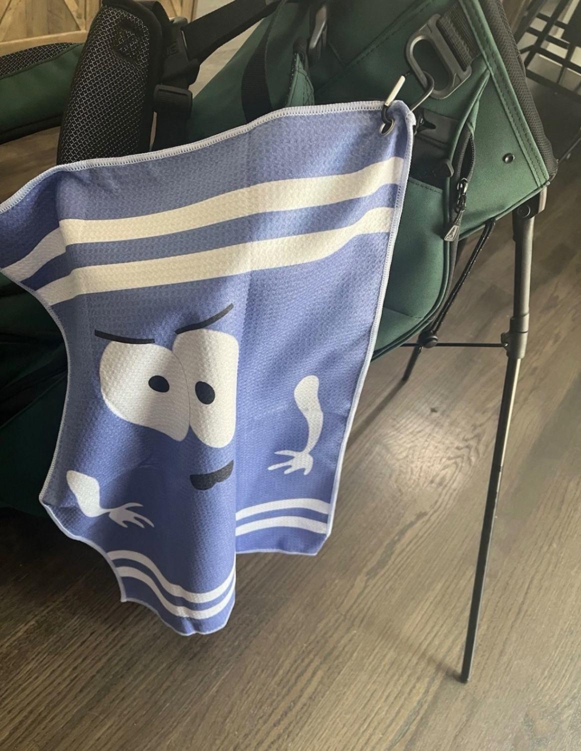 Golf Towel Blue Used