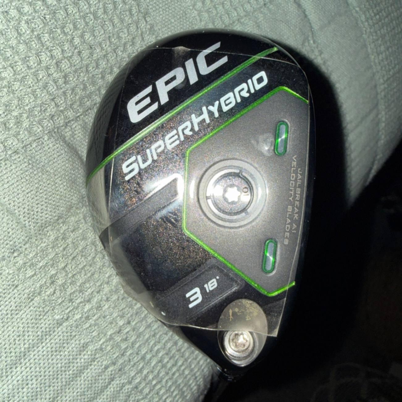 Hybrid Callaway Epic Super 3 Hybrid Brand New 10.0 Graphite Stiff Right