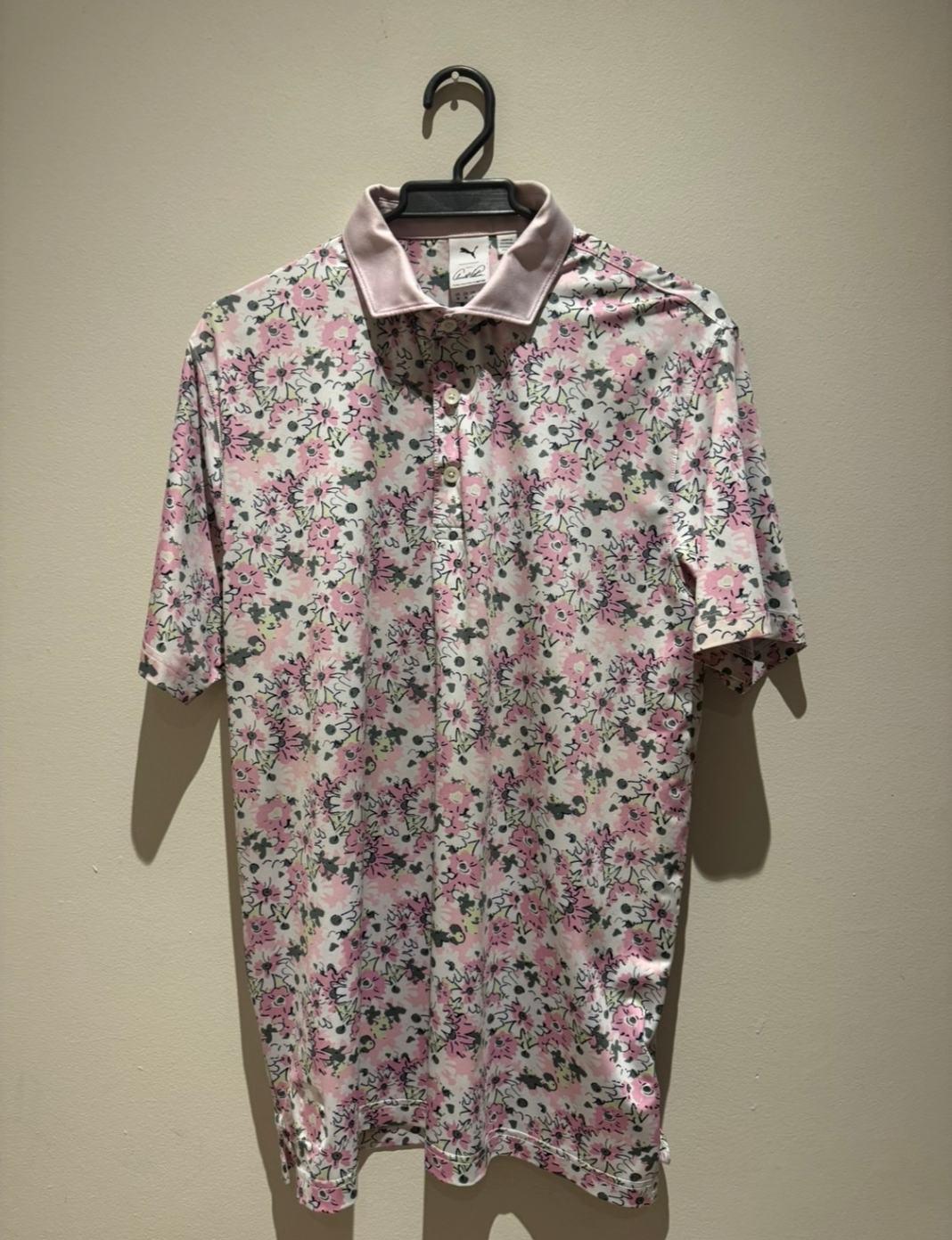 Men´s Appare Puma Men´s Golf Shirts M Pink Good Condition 8.0