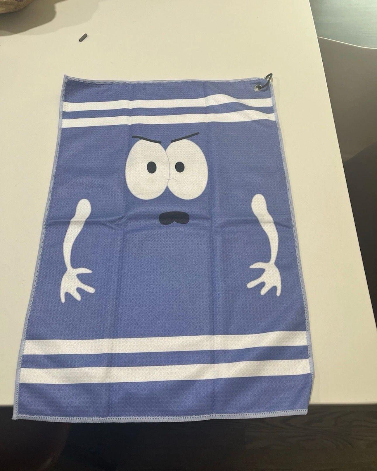 Golf Towel Blue Used