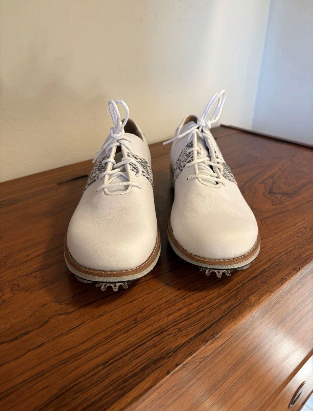 Women´s Shoe FootJoy 8 White Excellent Condition 9.0 Spiked