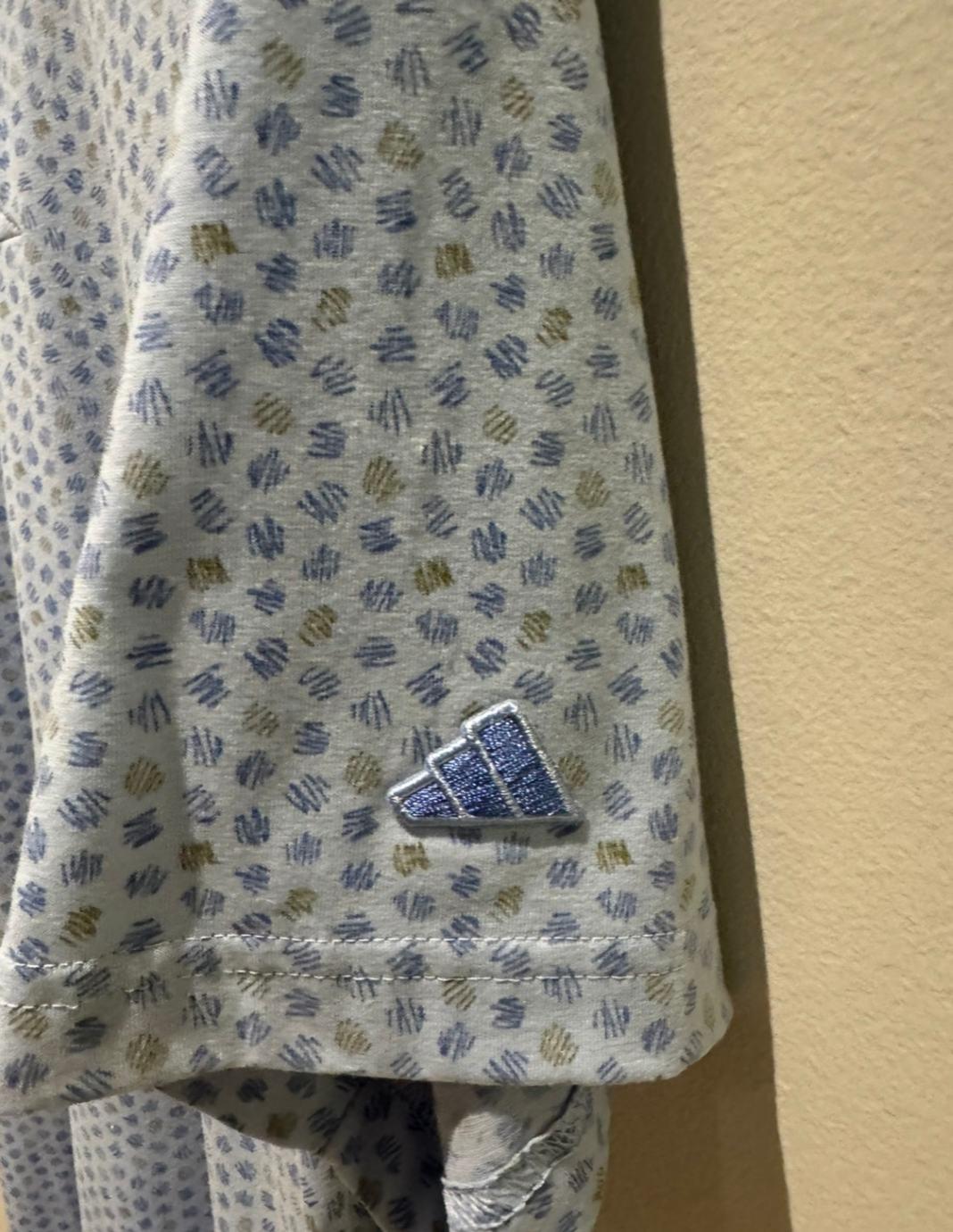 Men´s Appare Adidas Men´s Golf Shirts M Blue Good Condition 8.0