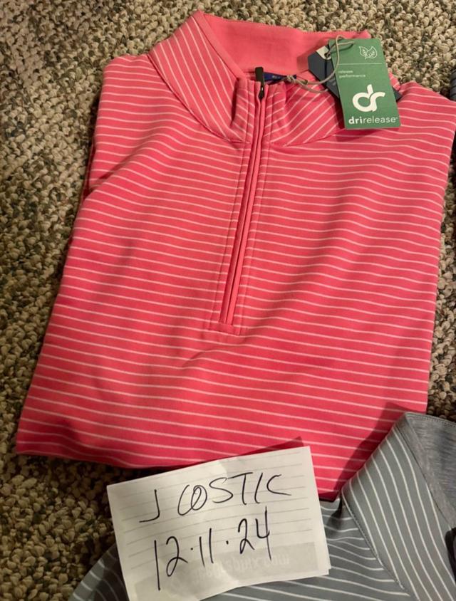 Men´s Appare Footjoy Men´s Golf Sweater L Pink New with Tags