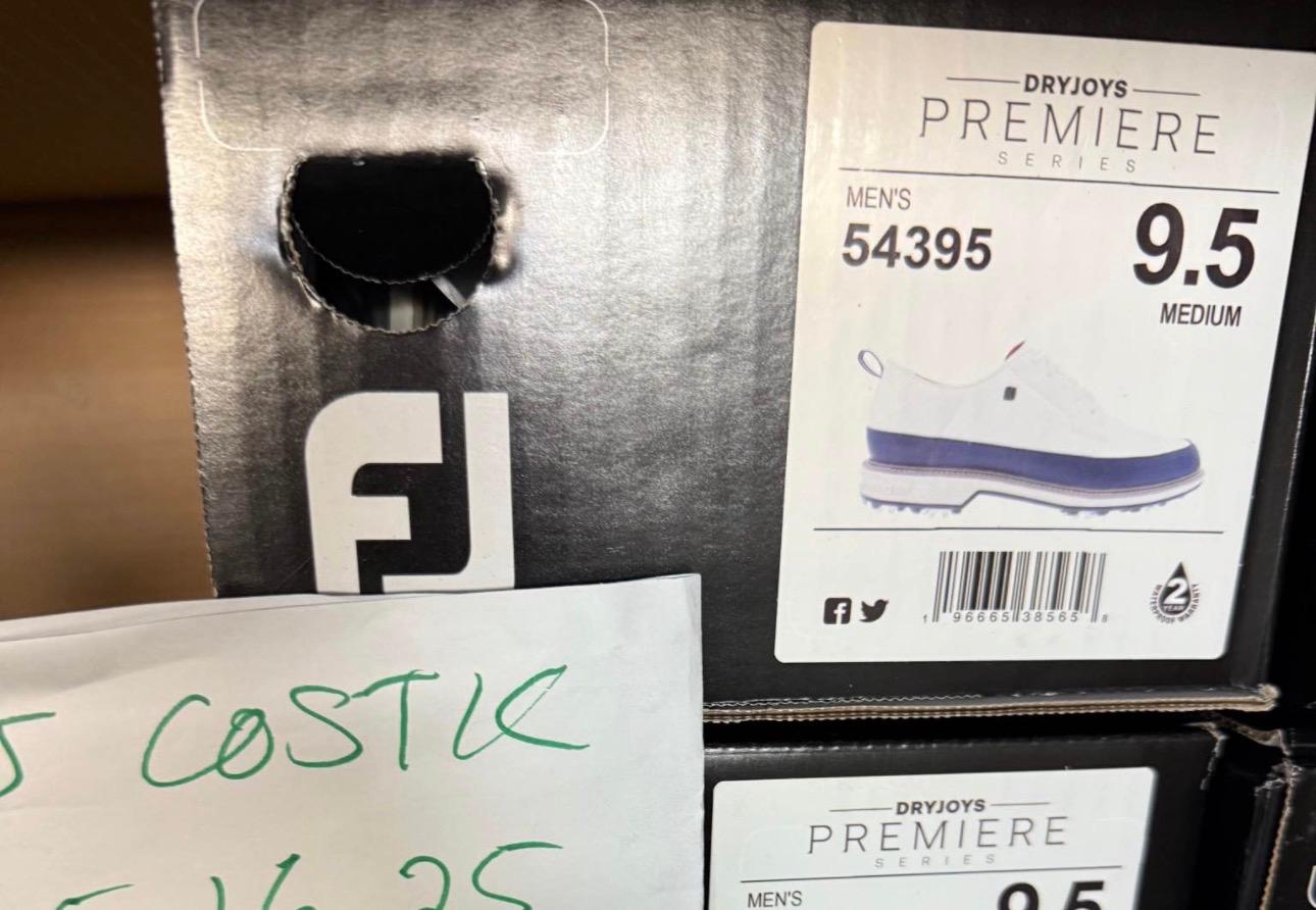 Men´s Shoe FootJoy 9,5 White Medium New with Tags Spiked