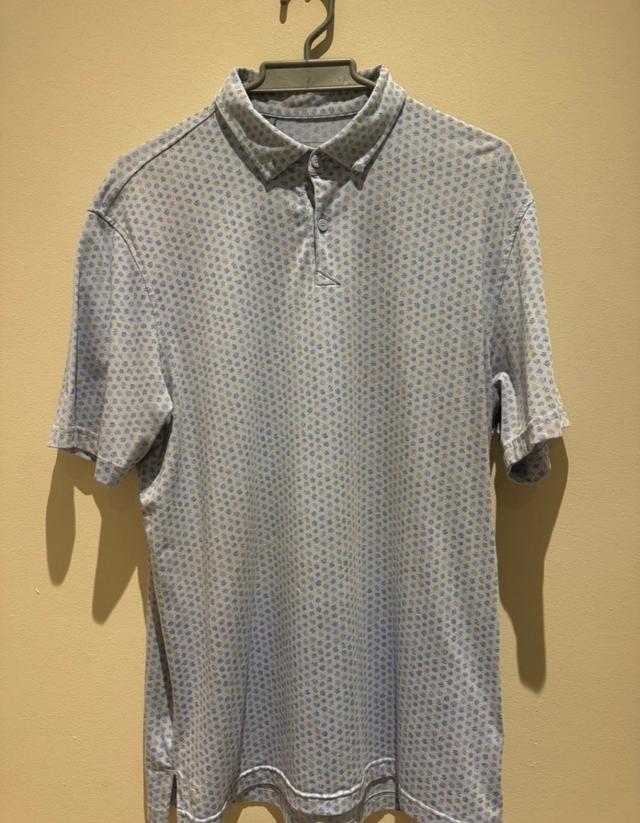 Men´s Appare Adidas Men´s Golf Shirts M Blue Good Condition 8.0