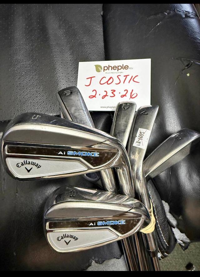 Iron Callaway Paradym Ai Smoke Mint 9.5 Steel GW-5 (7 clubs) Regular Right Men