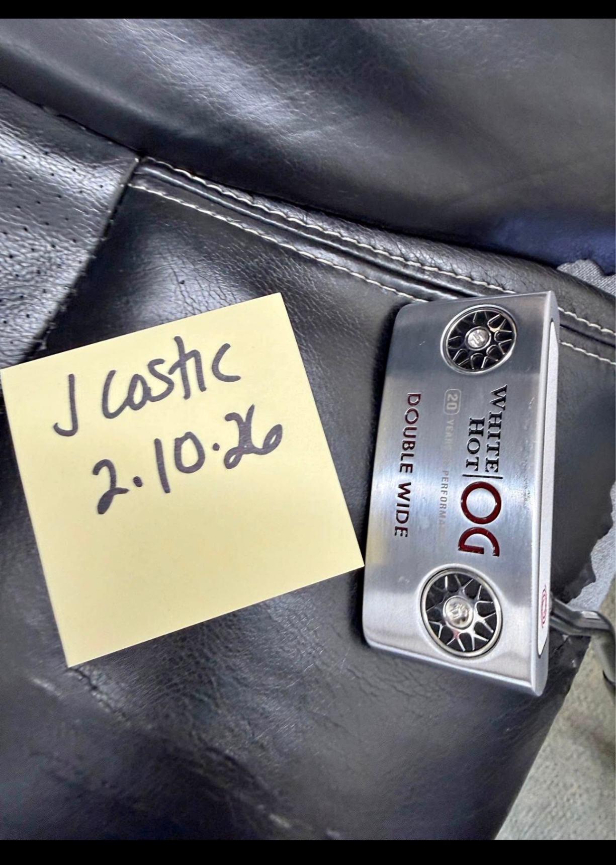 Putter Odyssey White Hot OG Double Wide 34 Blade Mint 9.5 Steel Right Men
