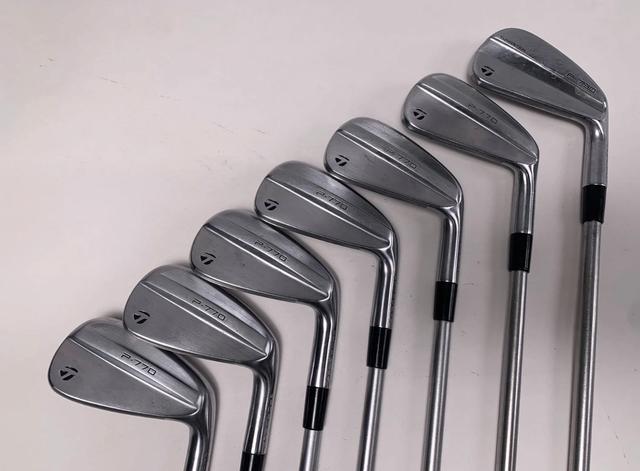 Iron TaylorMade P770 110-120g Mint 9.5 Steel PW-4 (7 clubs) Stiff Right Men