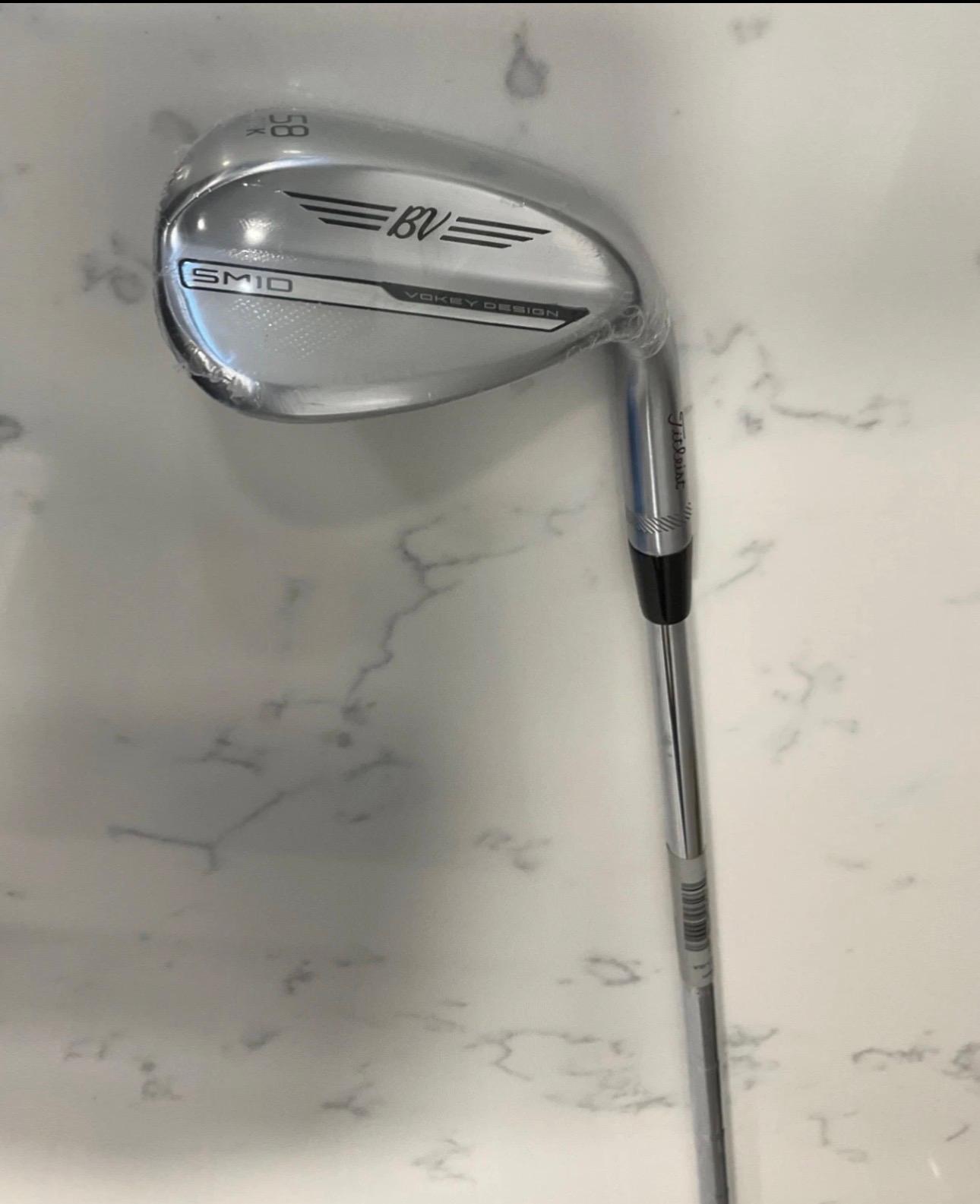 Wedge Titleist Vokey SM10 Tour Chrome K Grind 80-90g 58° Brand New 10.0 Steel Right Men