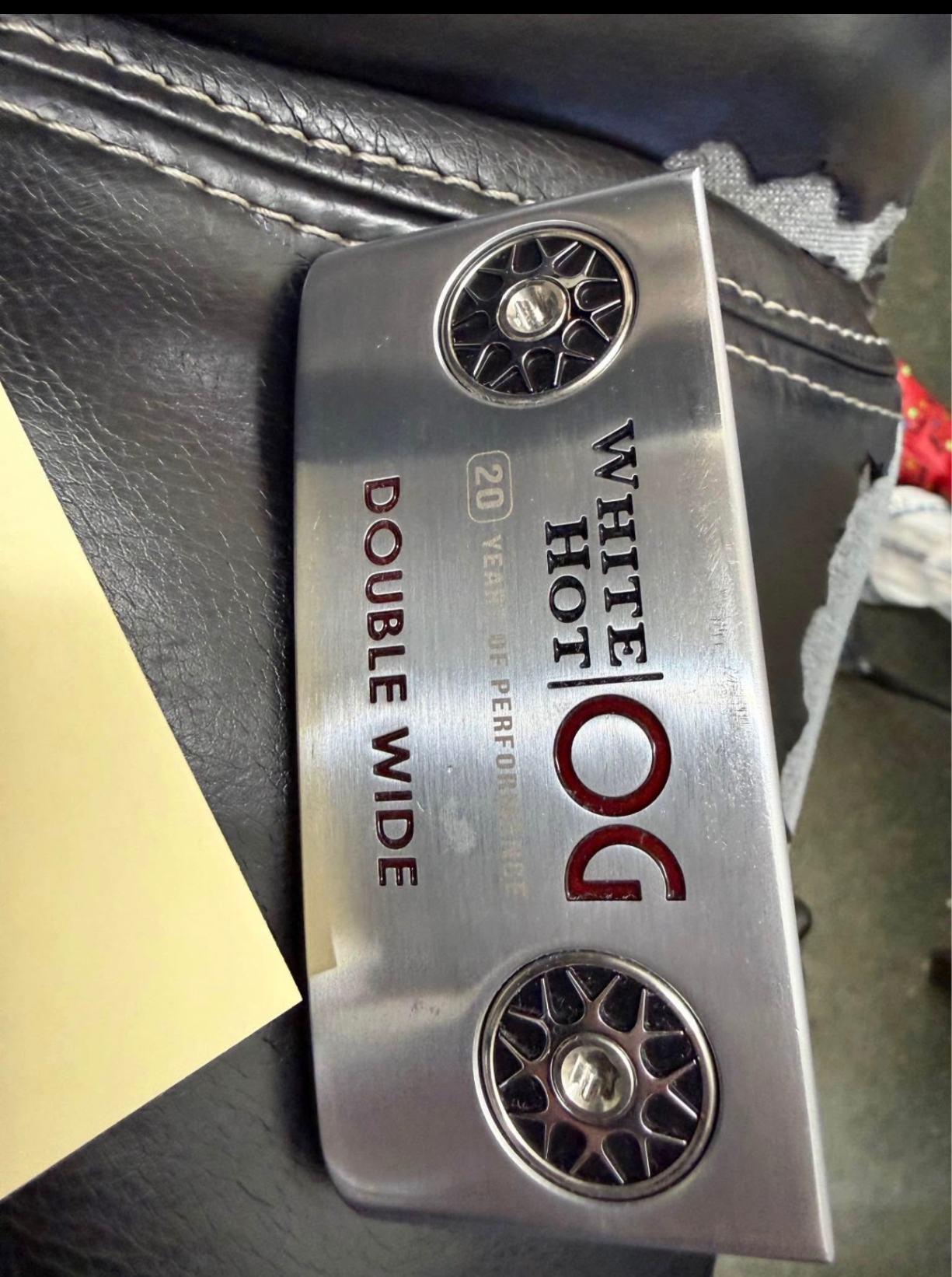 Putter Odyssey White Hot OG Double Wide 34 Blade Mint 9.5 Steel Right Men