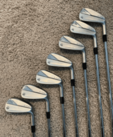 Iron TaylorMade P770 Mint 9.5 Steel PW-4 (7 clubs) Stiff Right Men