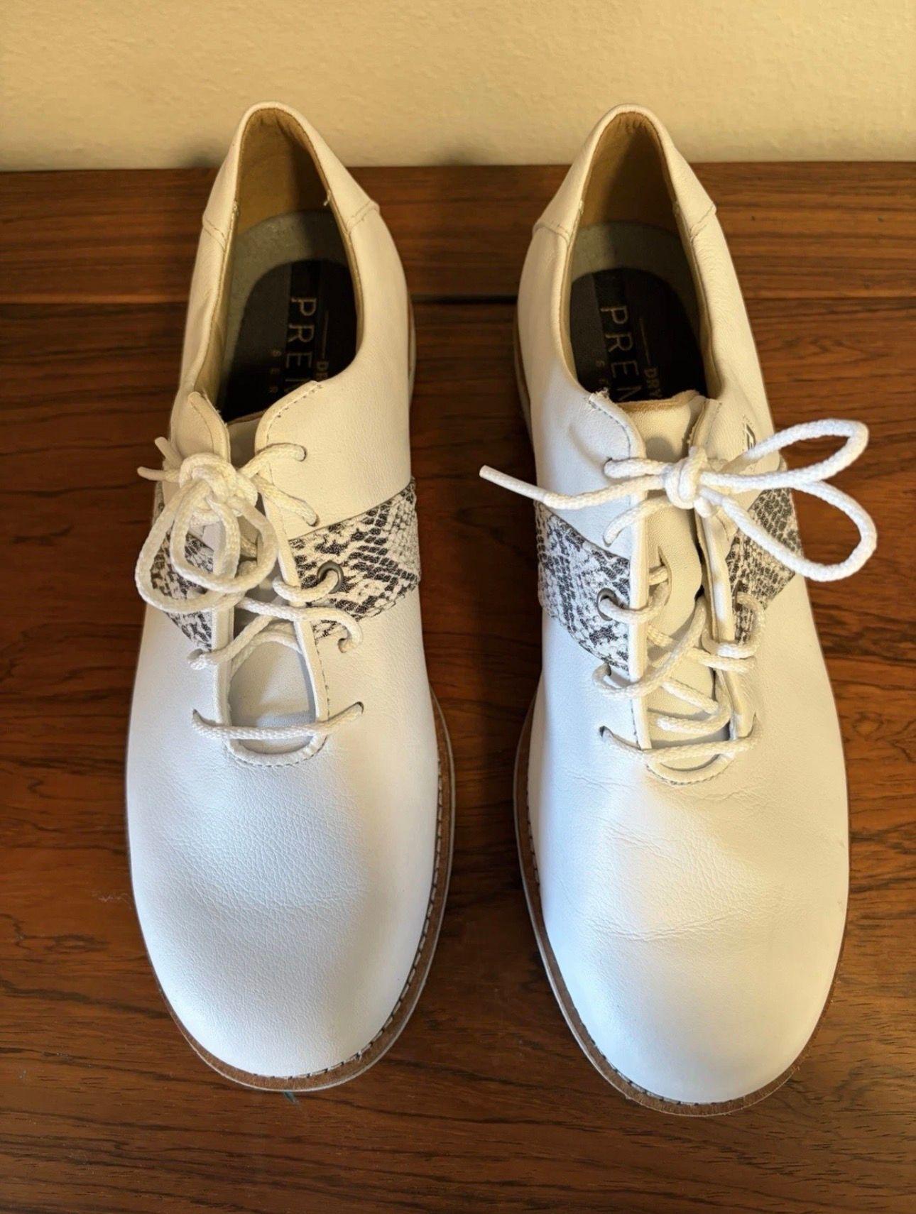 Women´s Shoe FootJoy 8 White Excellent Condition 9.0 Spiked
