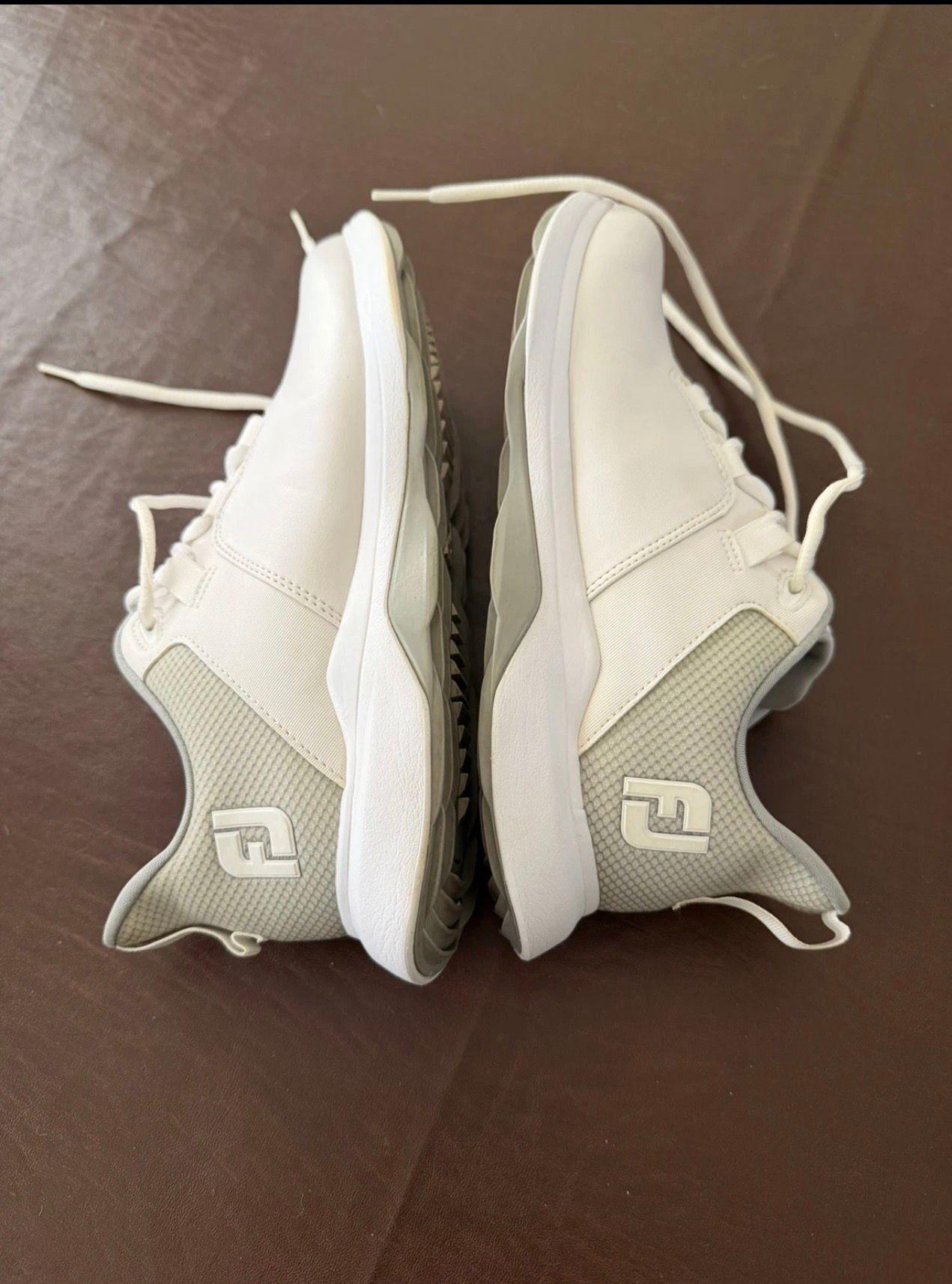 Women´s Shoe FootJoy 8 White Medium Fair Condition 7.0 Spikeless