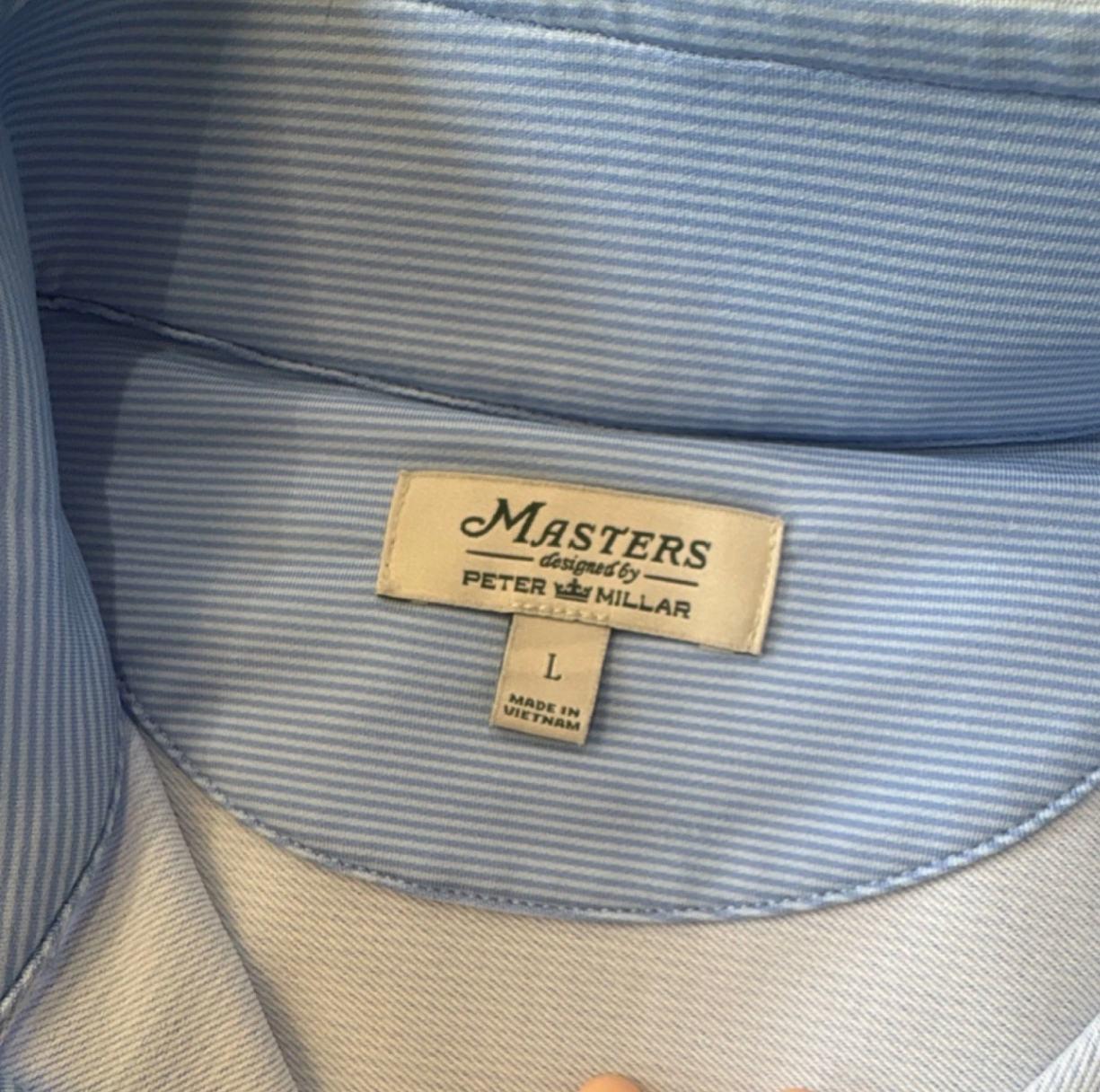 Men´s Appare Peter Millar Men´s Golf Sweater L Blue Excellent Condition 9.0