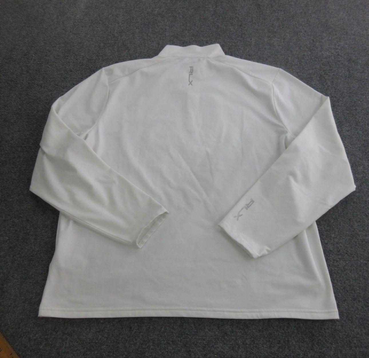 Men´s Appare Ralph Lauren RLX Men´s Golf Sweater XL White Excellent Condition 9.0