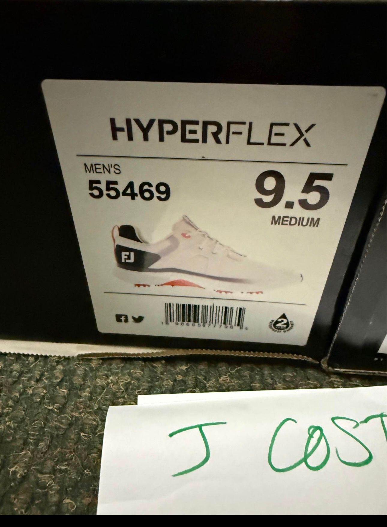 Men´s Shoe FootJoy 9,5 White Medium New with Tags Spiked