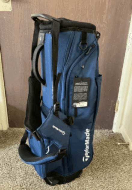 Bag TaylorMade Stand Bag Blue Excellent Condition 9.0