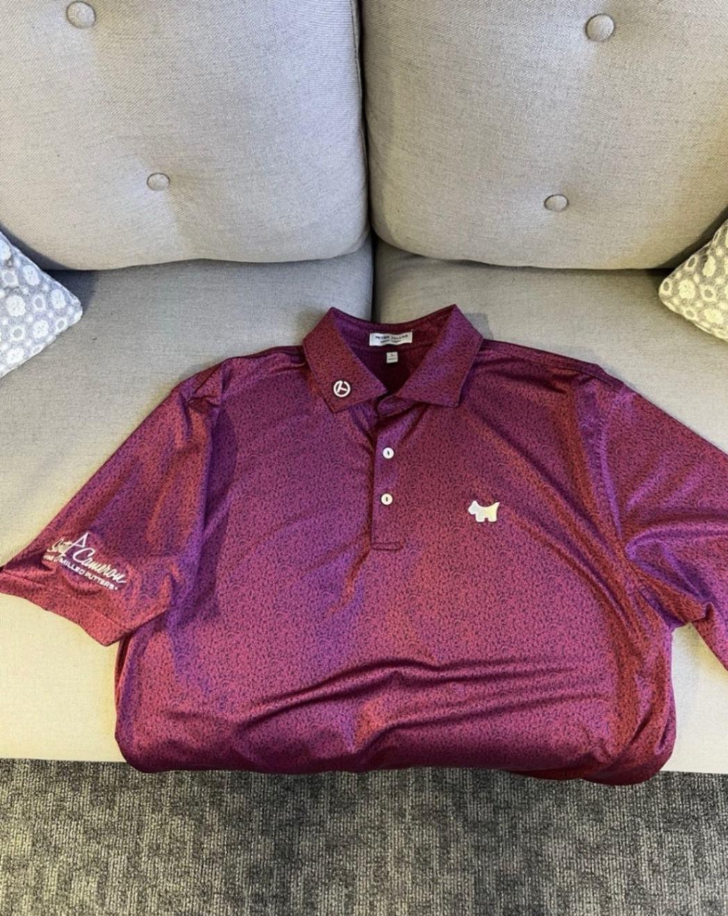 Men´s Appare Peter Millar Men´s Golf Shirts L Red Good Condition 8.0