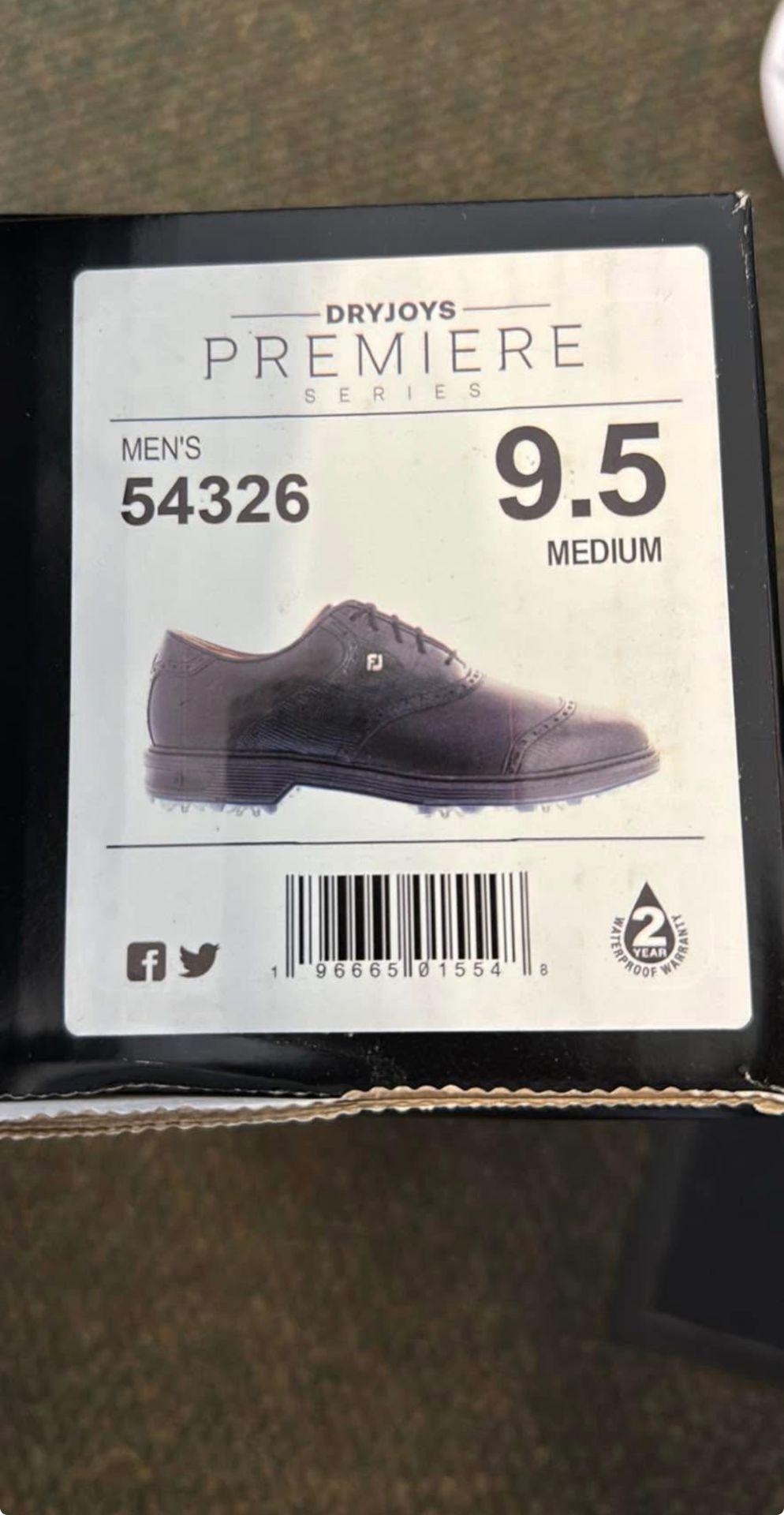 Men´s Shoe FootJoy 9,5 Black Medium New with Tags Spiked