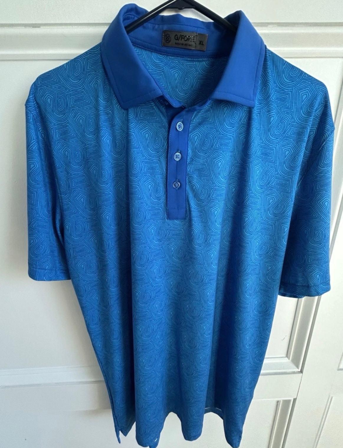 Men´s Appare G Fore Men´s Golf Shirts XL Blue Excellent Condition 9.0
