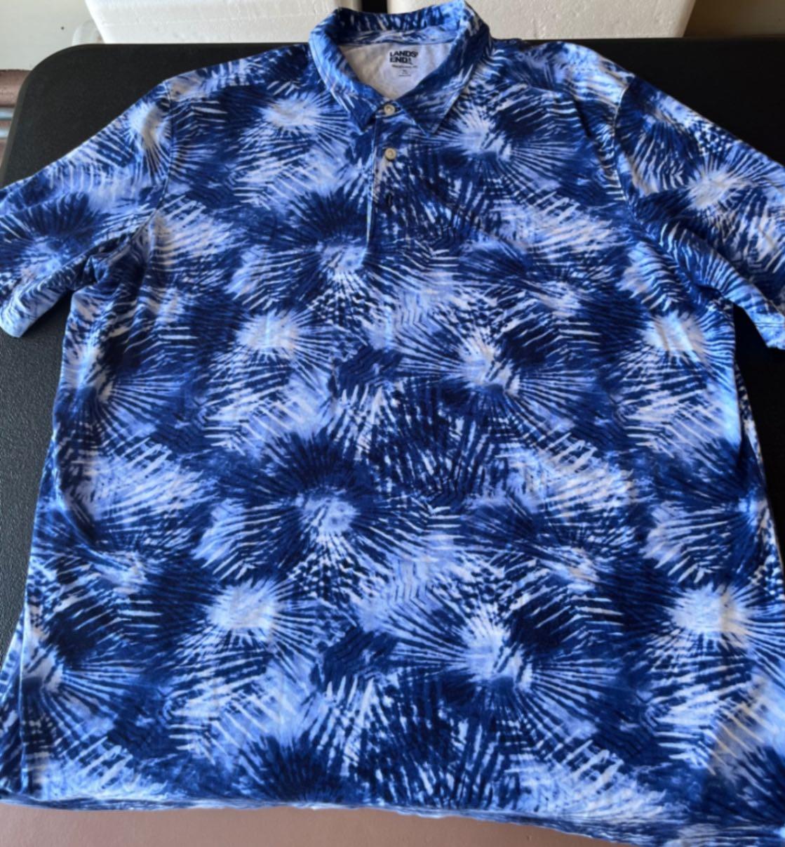 Men´s Appare Men´s Golf Shirts 46 (L) Blue Excellent Condition 9.0
