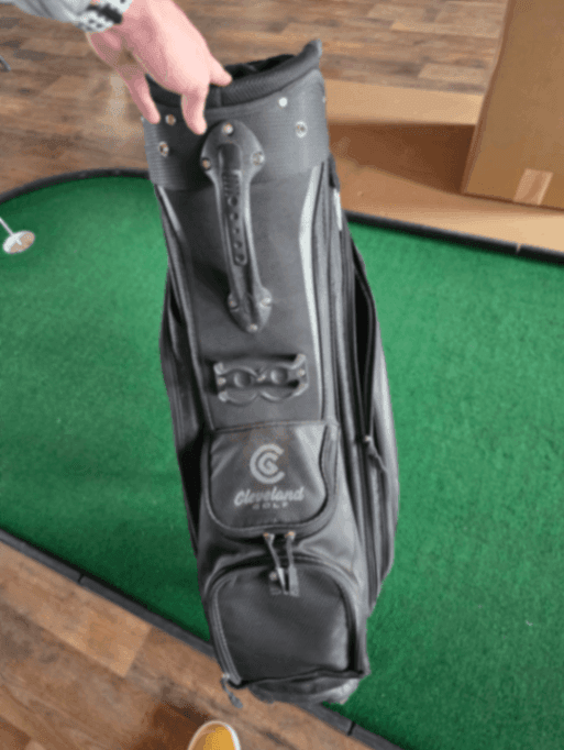 Bag Cleveland Cart Bag Black Good Condition 8.0