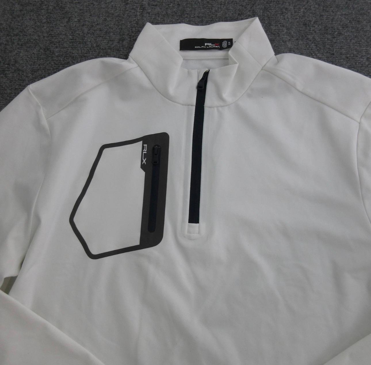 Men´s Appare Ralph Lauren RLX Men´s Golf Sweater XL White Excellent Condition 9.0