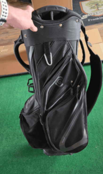Bag Cleveland Black Cart Bag Good Condition 8.0