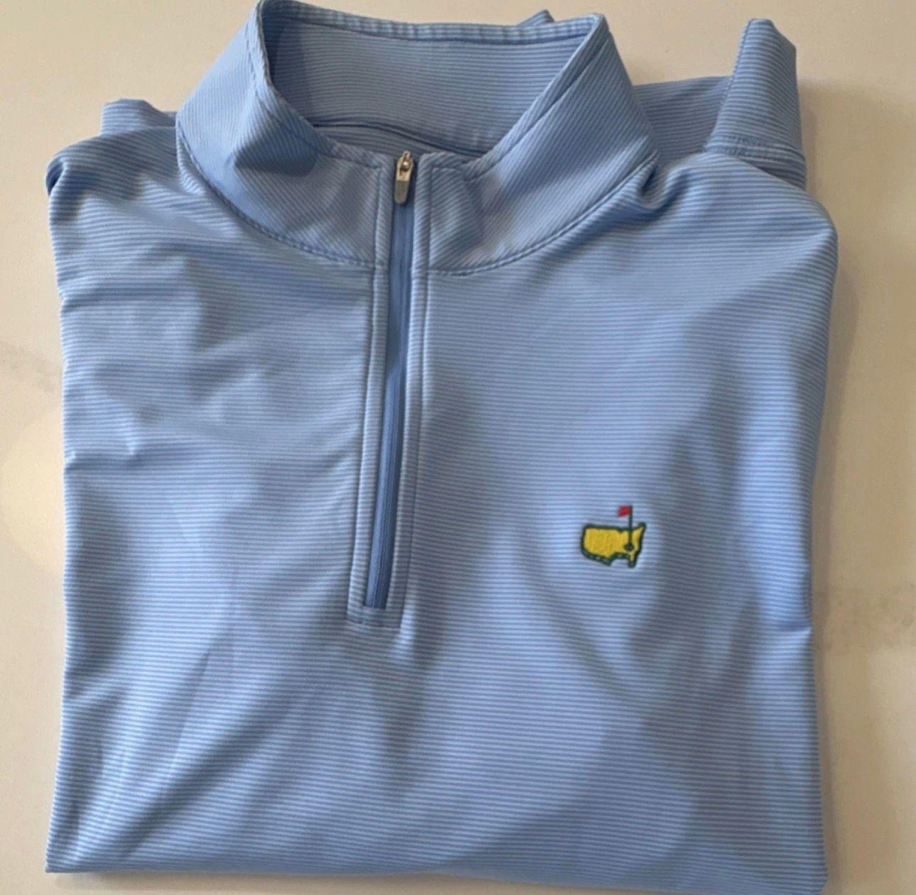 Men´s Appare Peter Millar Men´s Golf Sweater L Blue Excellent Condition 9.0
