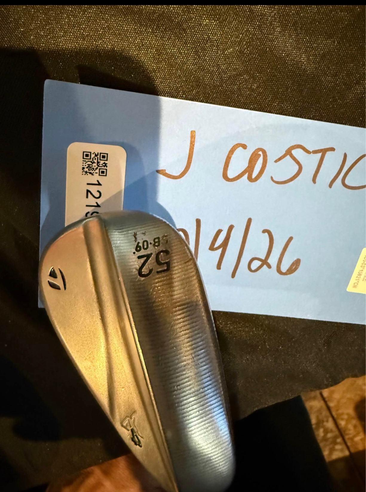 Wedge TaylorMade MG4 Chrome SB 50-60g 52° Mint 9.5 Steel Extra Stiff Right Men