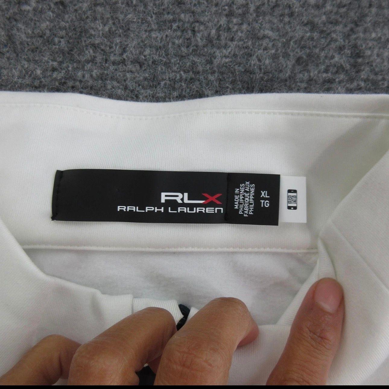 Men´s Appare Ralph Lauren RLX Men´s Golf Sweater XL White Excellent Condition 9.0