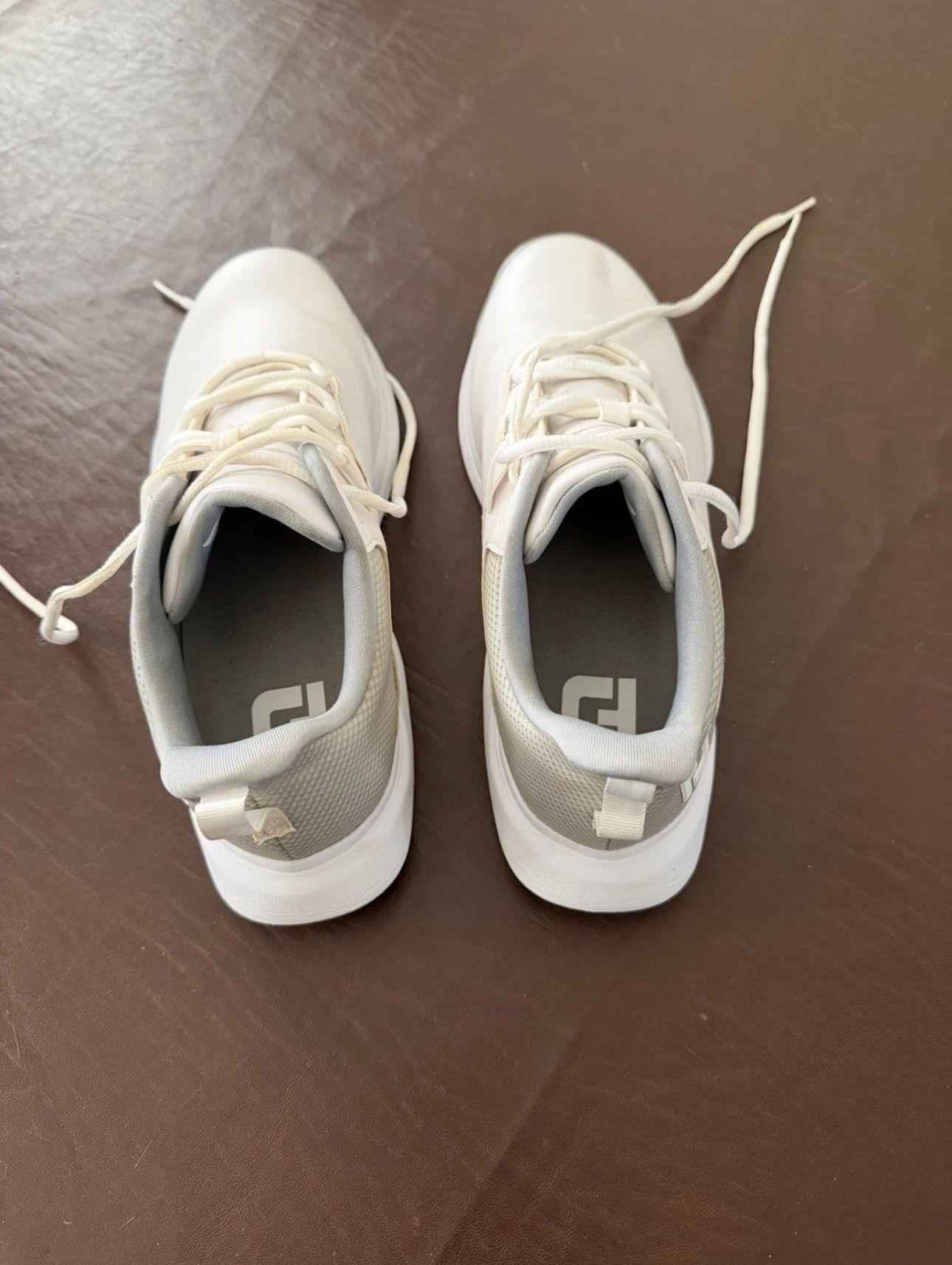 Women´s Shoe FootJoy 8 White Medium Fair Condition 7.0 Spikeless