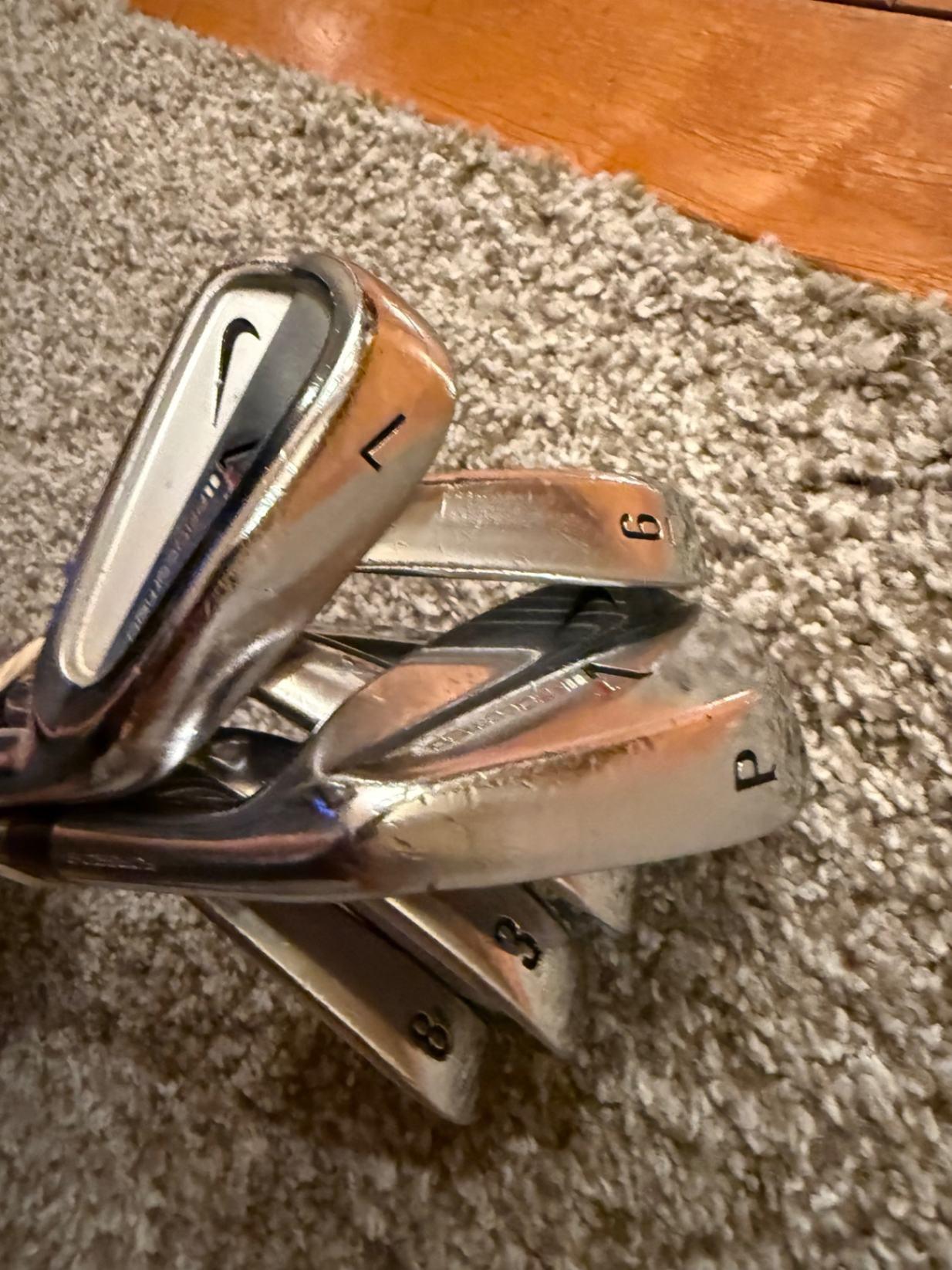 Iron Nike Average 8.0 Steel PW-3 (8 clubs) Stiff Right Men VR Forged Pro Combo