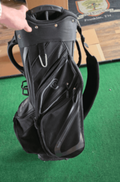 Bag Cleveland Cart Bag Black Good Condition 8.0