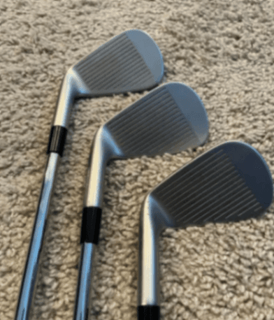 Iron TaylorMade P770 Mint 9.5 Steel PW-4 (7 clubs) Stiff Right Men