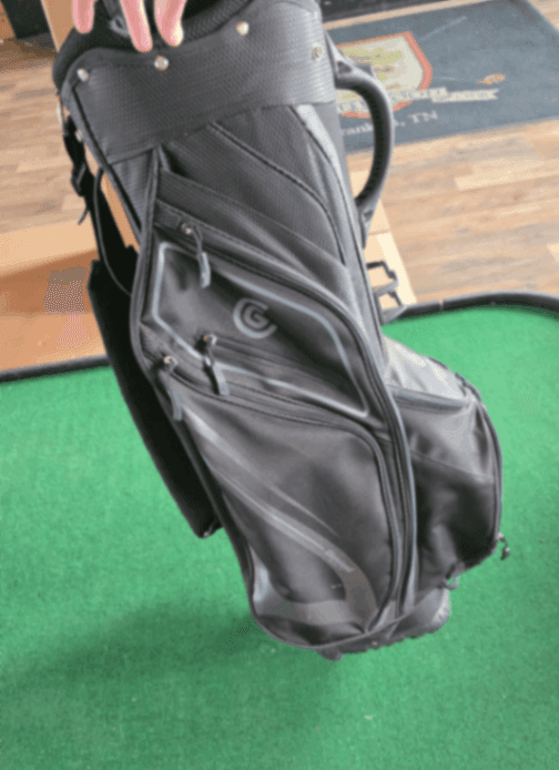 Bag Cleveland Black Cart Bag Good Condition 8.0