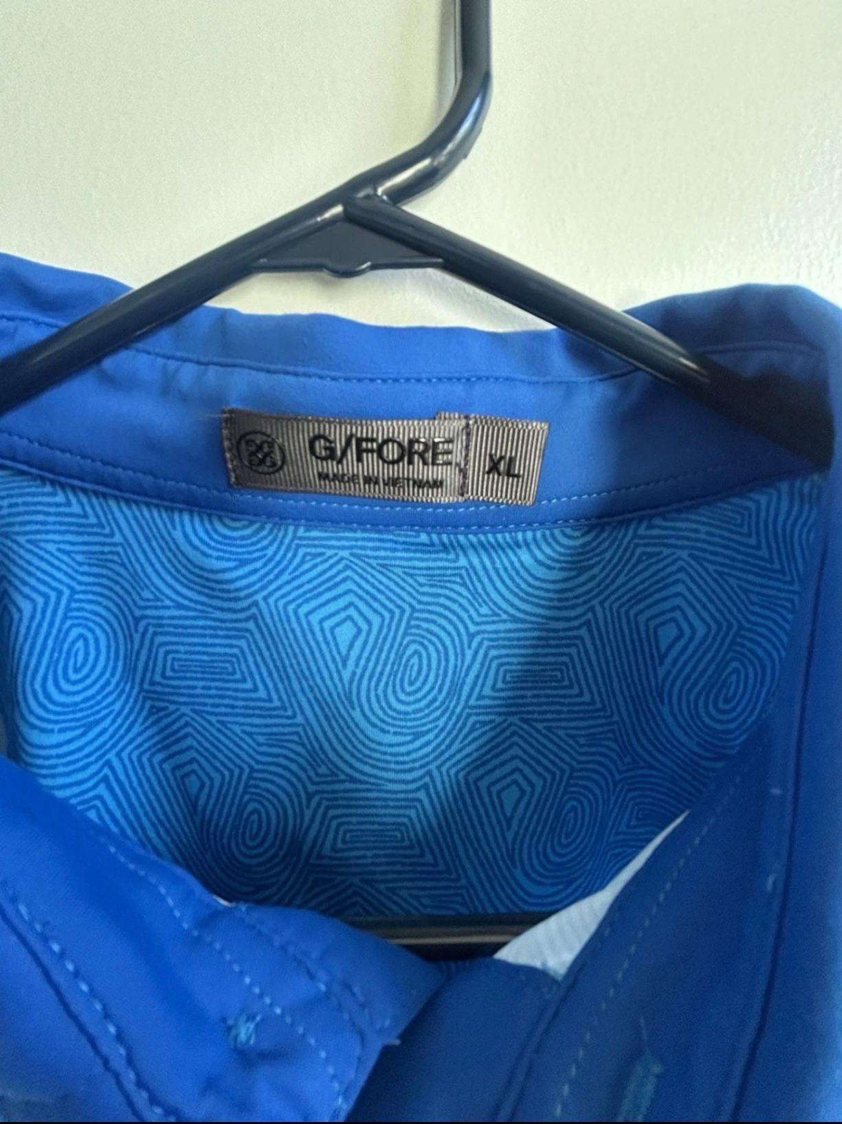 Men´s Appare G Fore Men´s Golf Shirts XL Blue Excellent Condition 9.0