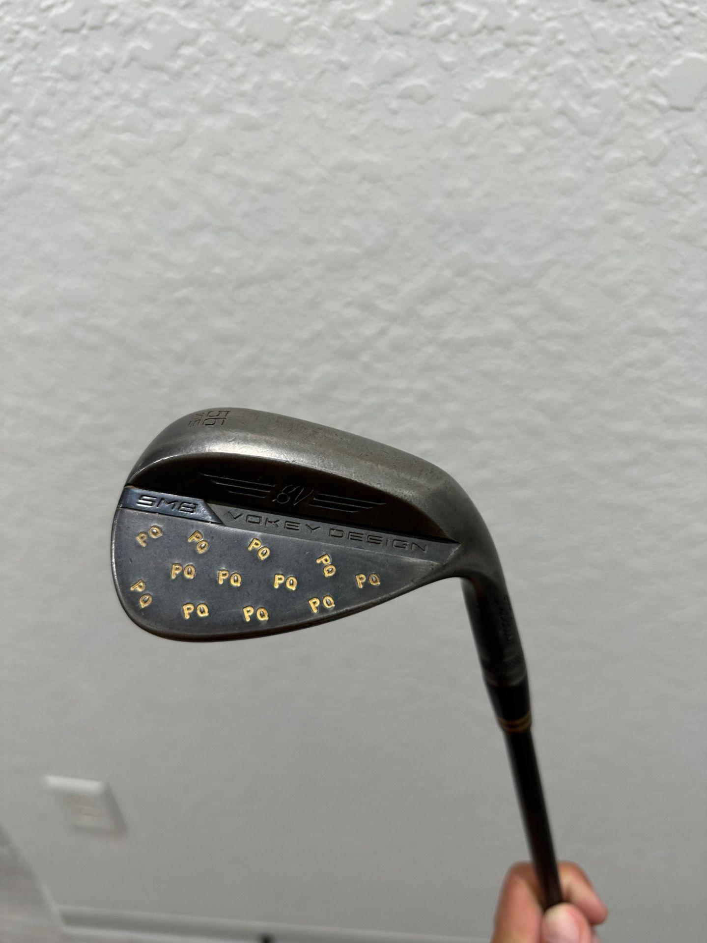 Wedge Titleist Vokey SM8 Jet Black S Grind 100-110g 56° Average 8.0 Steel Stiff Right Men