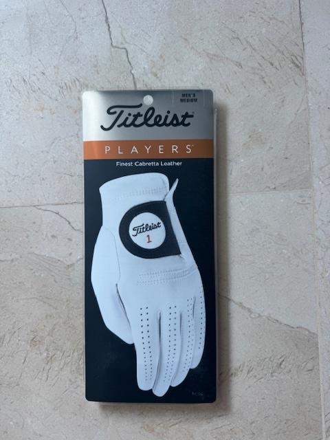 Glove Titleist White Cadet Medium Right Men New