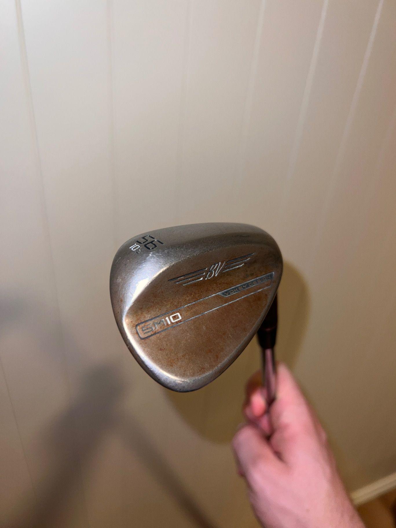 Wedge Titleist Vokey SM10 Raw S Grind 110-120g 56° Above Average 9.0 Stiff Steel Right Men