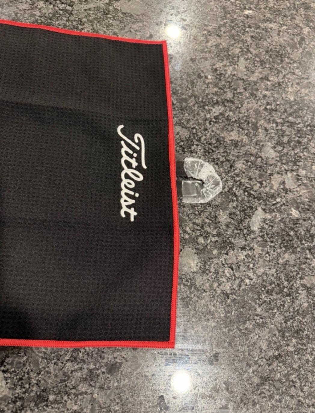 Golf Towel Titleist Black New